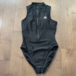 Reebok Half Zip One Piece Swimsuit